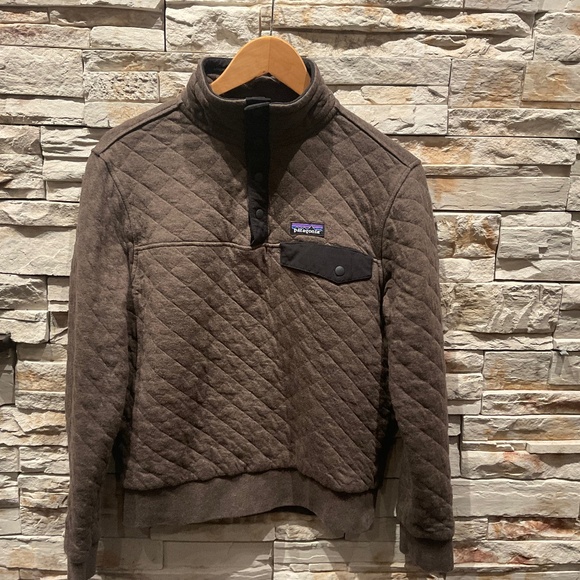 Patagonia Other - Patagonia Men’s Organic Cotton Quilt Snap- T Pullover , Color Brown, Size XXS